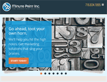 Tablet Screenshot of minuteprint.net